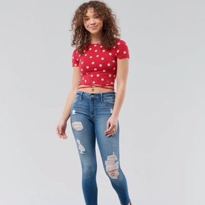 Hollister morning mid rise super skinny 1R